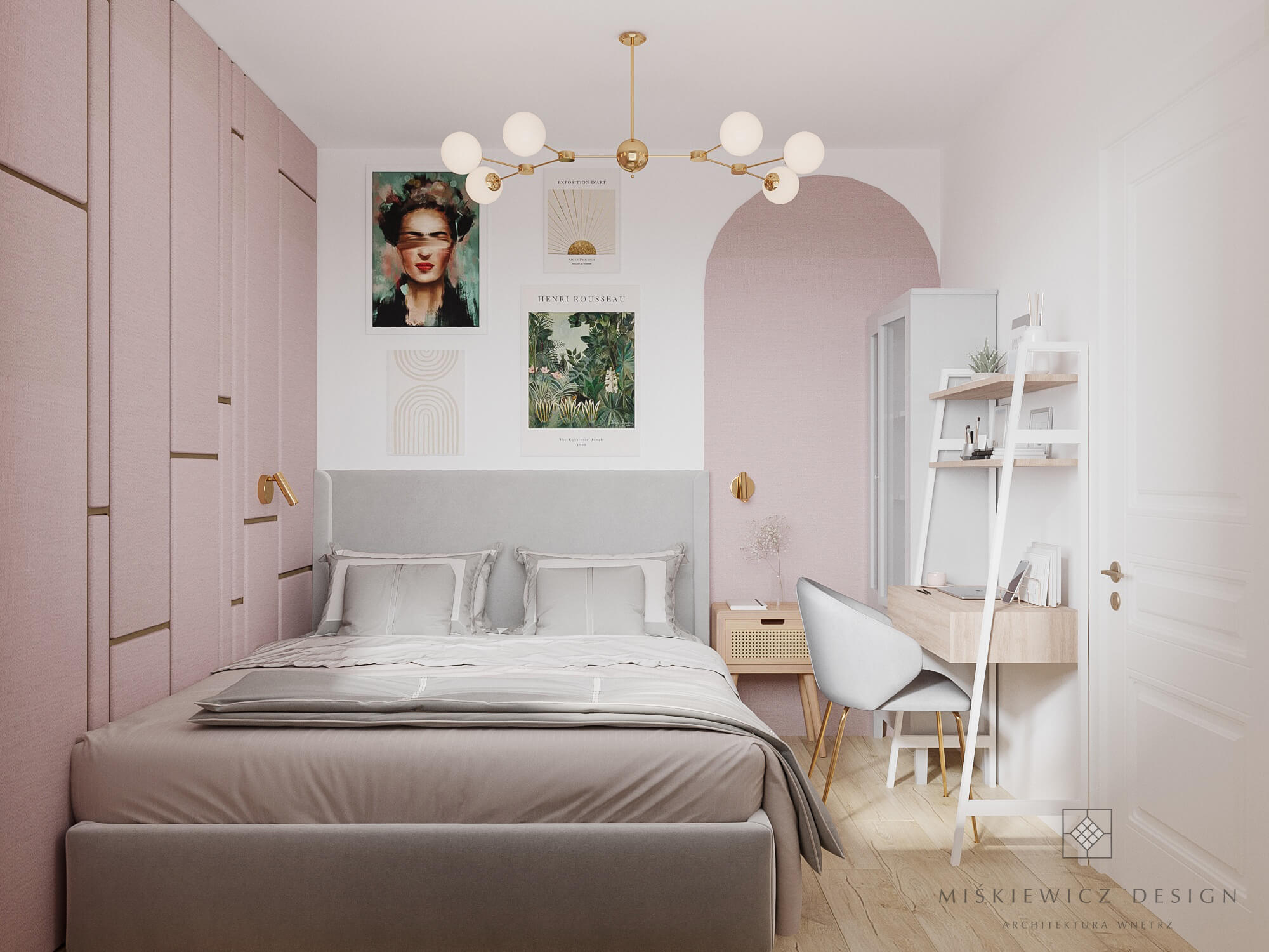 Realizacja apartament w stylu pastelowo skandynawskim
